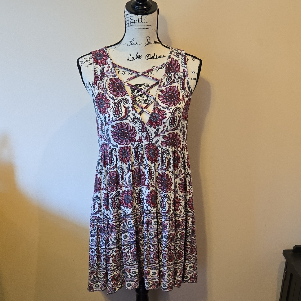 American Eagle Floral Sleeveless Dress, Small